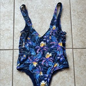 womens Ripcurl One piece floral high raise bikini swimsuit Size M/L